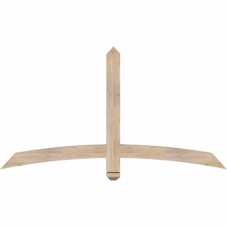 Ekena Millwork Bellingham Smooth Timber Gable Bracket, Douglas Fir, 60"W x 32"H x 3 1/2"D x 3 1/2"F, 13/12 Pitch GBW060X32X0404BEL00SDF
